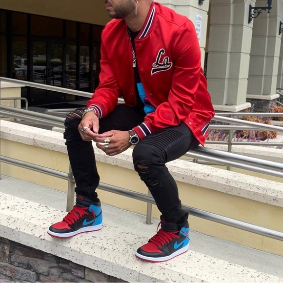 H&m mens red jacket size M - Picture 3 of 4